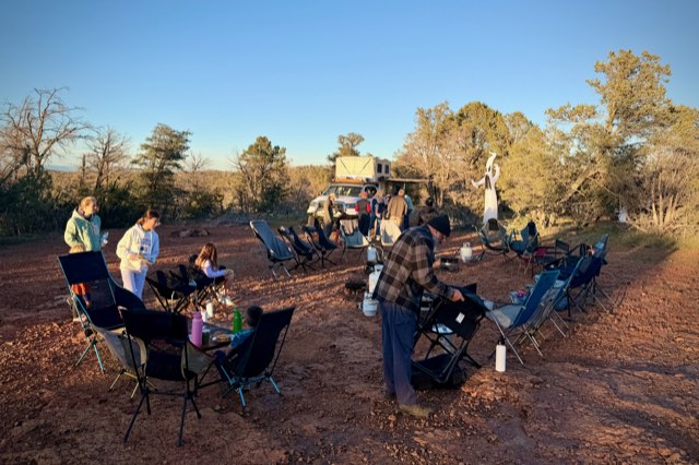 Morning in camp